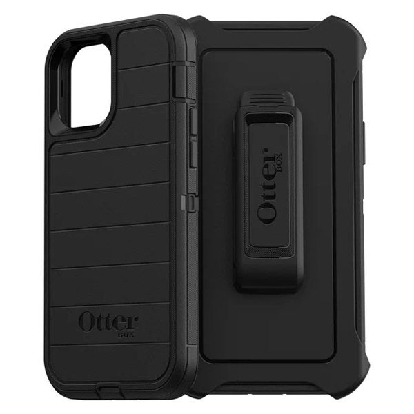 OtterBox Defender Series Pro Phone Case for Apple iPhone 12, iPhone 12 Pro - Black